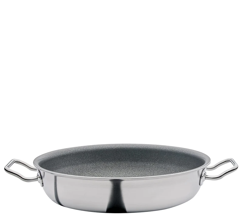 Spring Vulcano Intense Pro Serving Pan XL | High Rim 7 cm | Diameter 24 cm | Non-Stick Coating with Swiss Rock Crystals | Scratch-Resistant for Metal Cooking Utensils | Suitable for All Hob Types