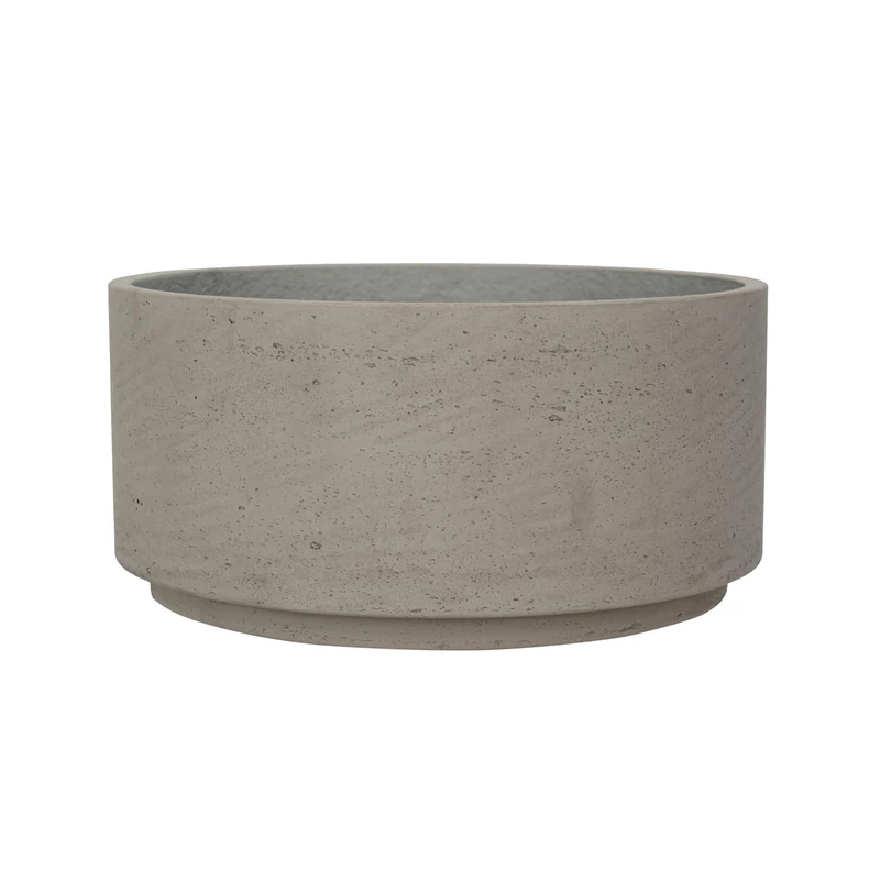 Pottery Pots Flower Pot Plant Pot Beige/Grey Diameter 29 cm Height 13.5 cm