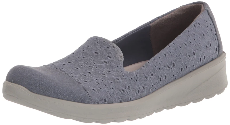 BZees Women's Galaxy Slip-on Loafer, Folkstone Blue Eyelet, 9 UK - Image 1