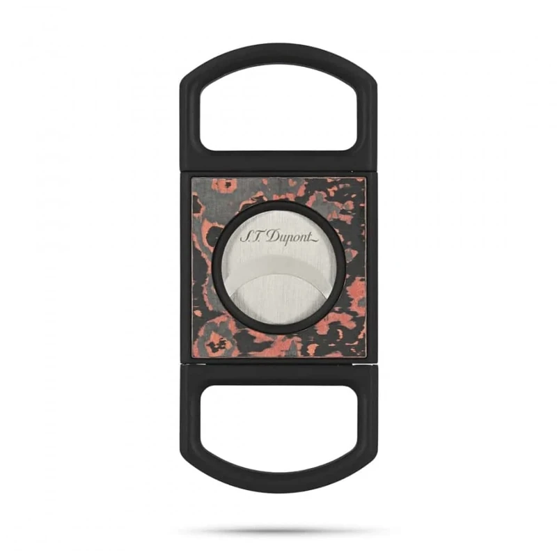 S.T. Dupont Cigar Cutter - Carbon Fiery Lava
