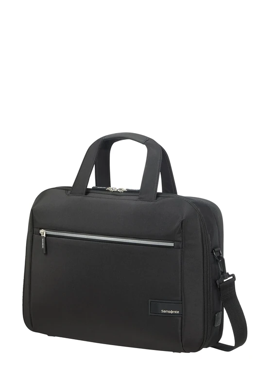 Samsonite Litepoint - Expandable Laptop Bag 15.6 Inch, 40.5 cm, 17.5/22 l, black (black)