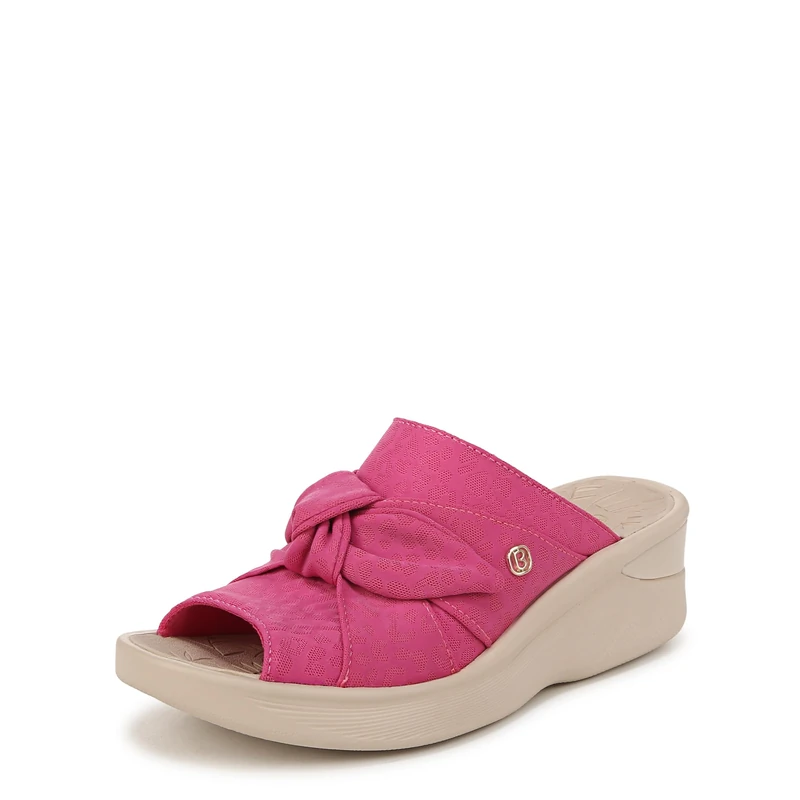 BZees Women's Smile Slide Sandal, Paradise Pink Cheetah, 8 UK - Image 1
