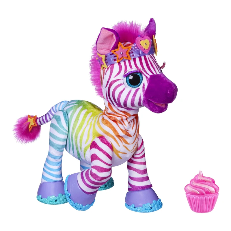 FurReal Zenya My Rainbow Zebra Toy, Interactive Pets Toys for 4 Year Old Girls & Boys & Up