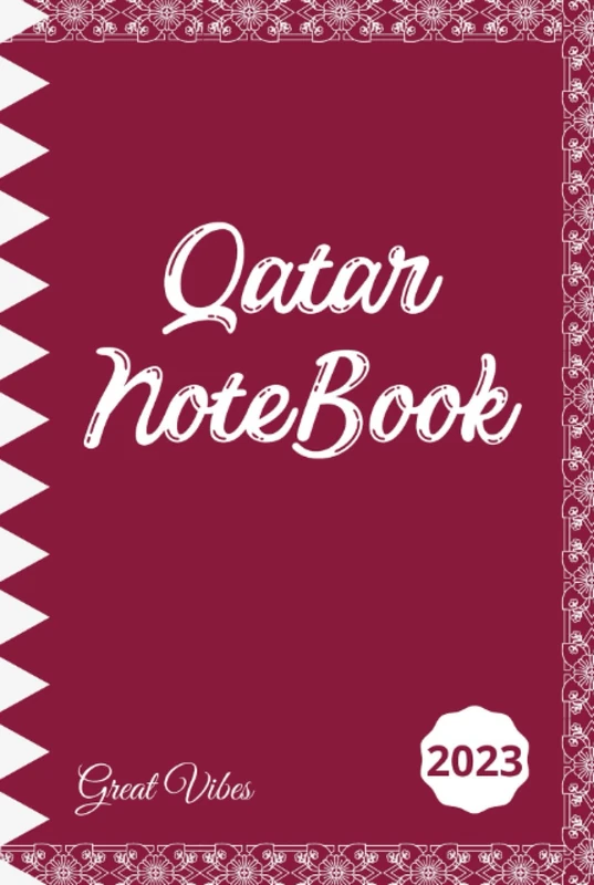 qatar notebook 80 pages A5: travelers notebook - Image 1