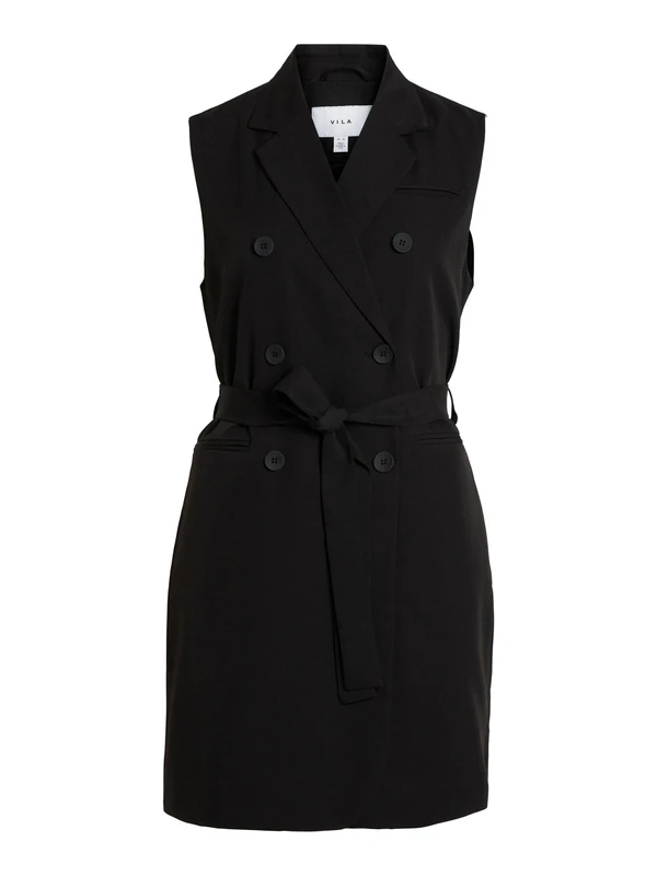 Vila Women's Vicrystal S/L Blazer Vest Dress Vest, black, 8 - Image 1