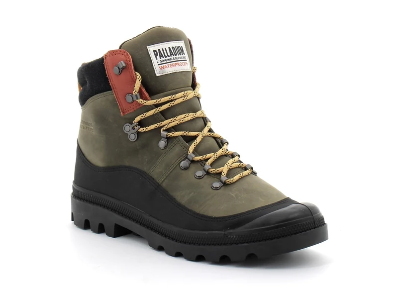 Palladium Pallabrosse HKR WP+, Men's Trainers, Olive Night, 40 EU, Olive Night, 6 UK - Image 1