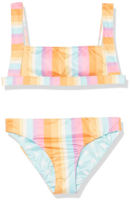 Billabong Women's On The Bright Side Reversible Tank Swim Set, Multi, 7