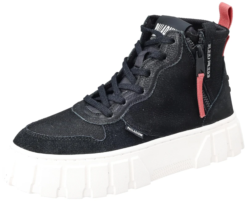 Palladium Women's Pallatower Outzip LTH Sneaker, Black, 6.5 UK