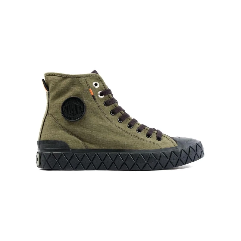 Palladium Unisex Palla Ace CVS Mid Basketball, Olive Night, 3.5 UK