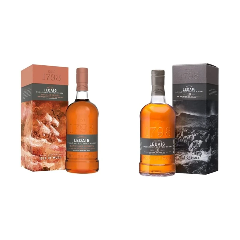 Ledaig Sinclair Series Rioja Cask Finish Single Malt Scotch Whisky, 700ml & 10 Year Old Whisky, 70 cl