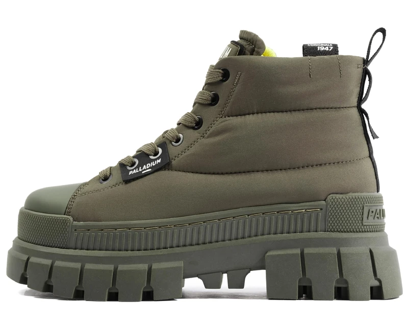 Palladium Women's Revolt Overcush Boots, Green, 5.5 UK