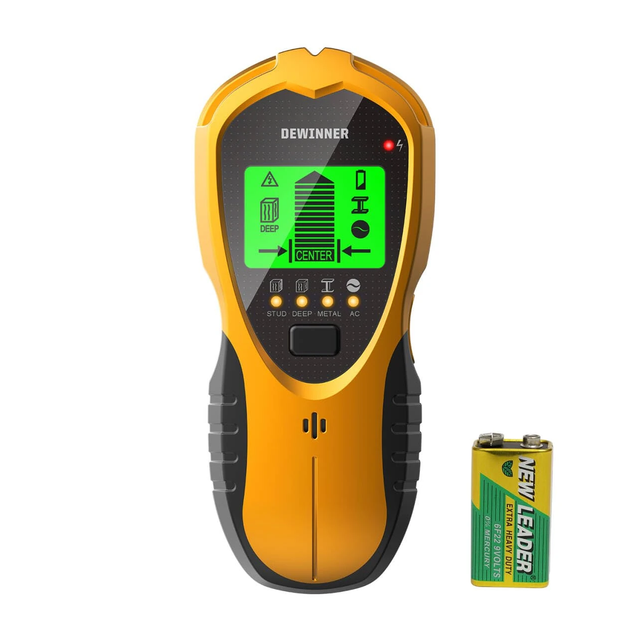 Stud Finder Wall Scanner, DEWINNER Wall Detector, Non Contact Voltage Cable Tester for AC Wire Metal Inside Wood, Center Beam Finding,Joist Detection with LCD Display…