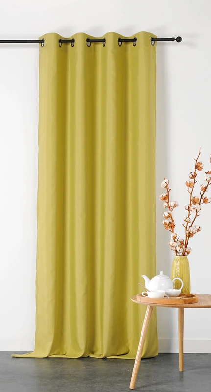 Linder Absinthe Double Curtain M1-135 x 240 cm Non-Fire Mat - Image 1