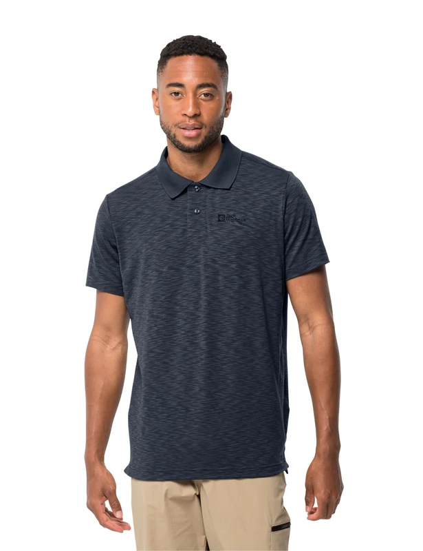 Jack Wolfskin Men's Travel M Polo, Night Blue, XL, night blue, XL