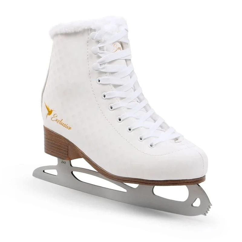 MADIVO SMJ Exclusive Women's Figure Skates, Classic Skates, White, Sizes: 36, 37, 38, 39, 40, 41 (41)