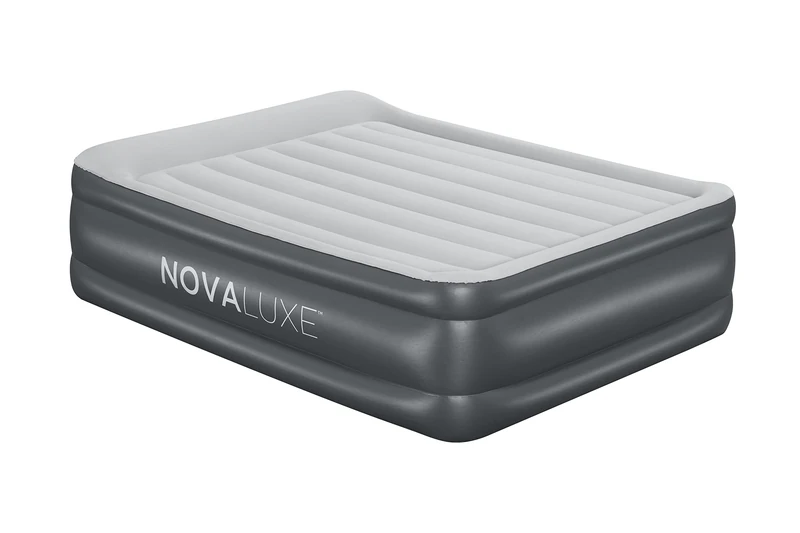 NOVALUXE - Inflatable air mattress with built-in pump and pillow