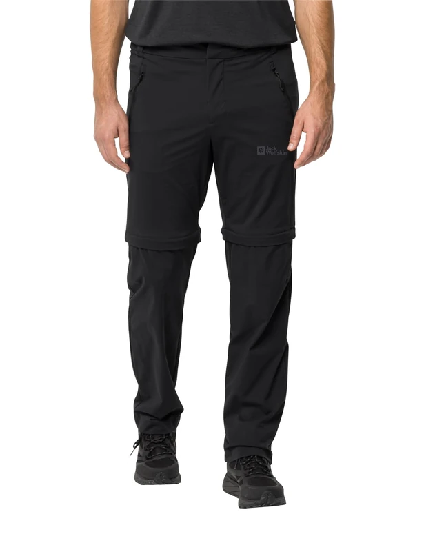 Jack Wolfskin Glastal Zip Off Pants M Hiking trousers Black 46 (EU)