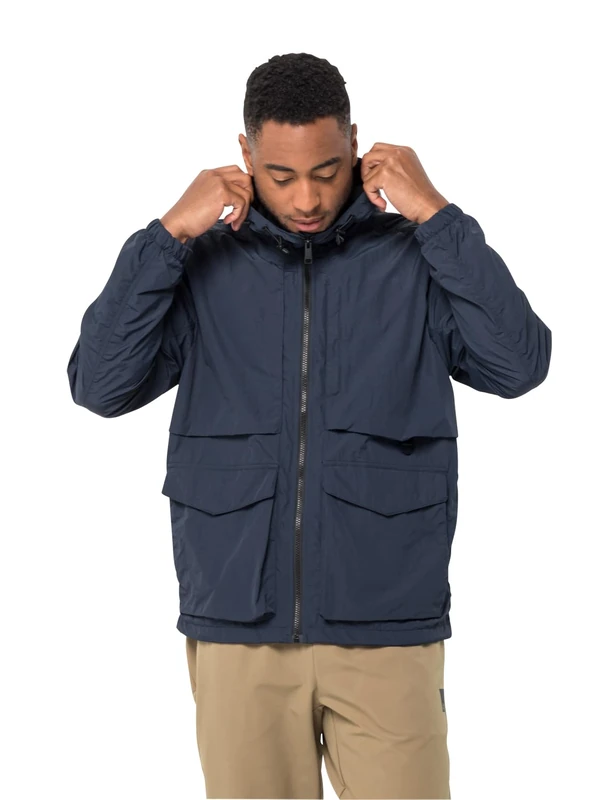 Jack Wolfskin Men's Lightsome Hiking Jacket M Softshell, Night Blue, XXL