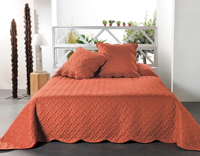 Linder Boutis Contemporary Terracotta Red 150x150cm - Image 1