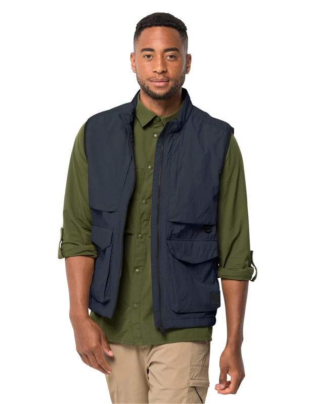 Jack Wolfskin Men's Lightsome Hiking Vest M, Night Blue, M