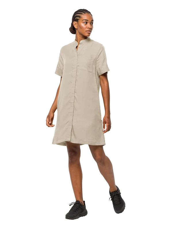 Jack Wolfskin Women's Mojave Dress, White Pepper, L