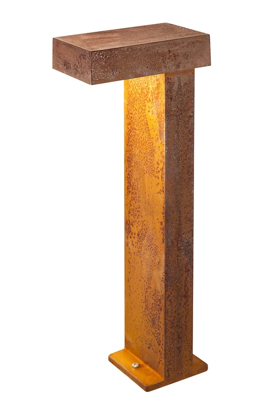 SLV Rusty ® Pathlight Floor Lamp/LED Outdoor Lighting for Paths, Walls, Entrances, Outdoor Garden Lamp / IP55 3000 K 8.8 W 470 lm Rust 90 Degrees