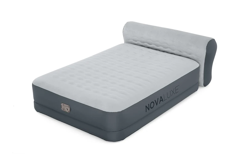 NOVALUXE - Inflatable air mattress with built-in pump and pillow