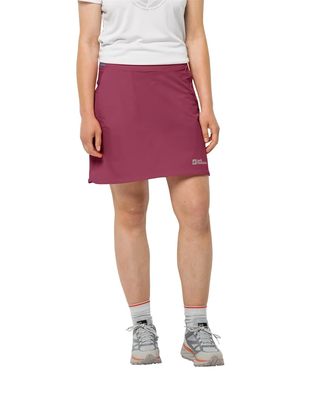 Jack Wolfskin Women's Hilltop Trail Skort W Skirt, Sangria Red, 36, Sangria Red, 3 UK - Image 1