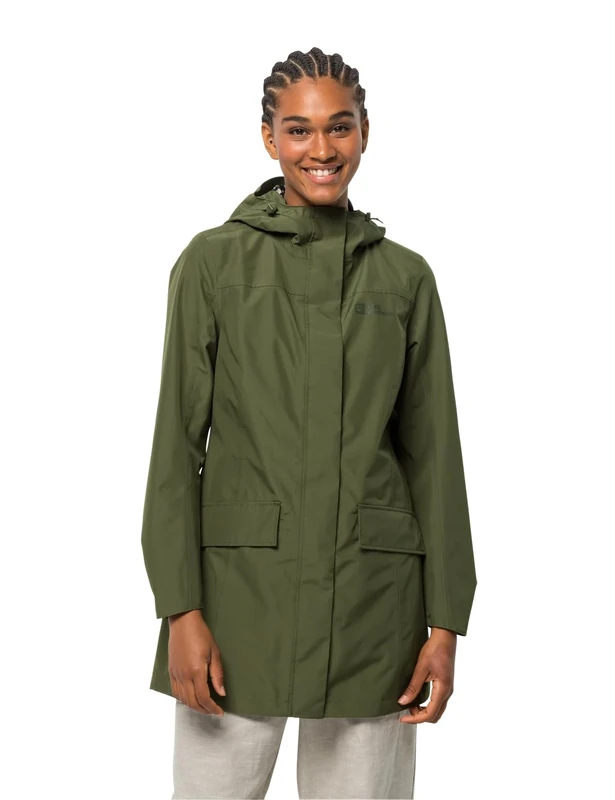 Jack Wolfskin Women's Cape York Paradise Coat W Coat, Greenwood, M, Greenwood, M