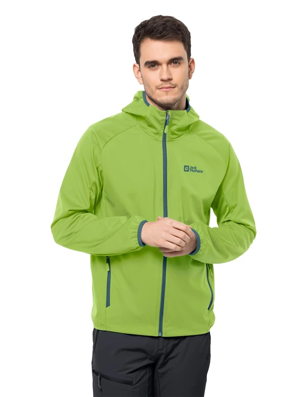Jack Wolfskin Men's Feldberg Hoody M Softshell Jacket, Fresh Green, M