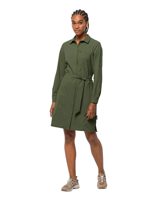 Jack Wolfskin Women's Light Wander Dress W, Greenwood, L