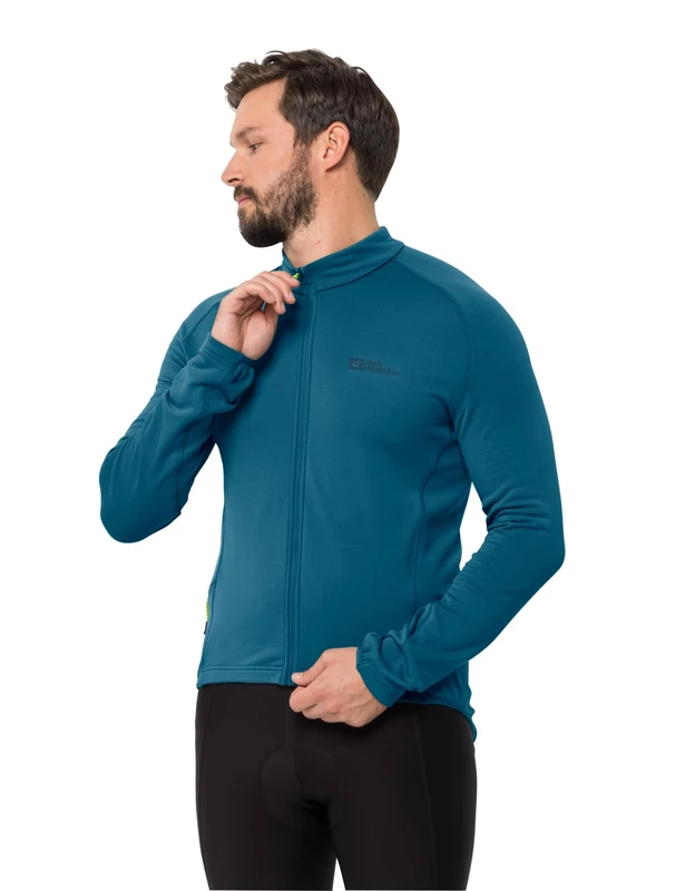 Jack Wolfskin Men's Morobbia Fz LightM Fleece Jacket, Blue Daze, XXL