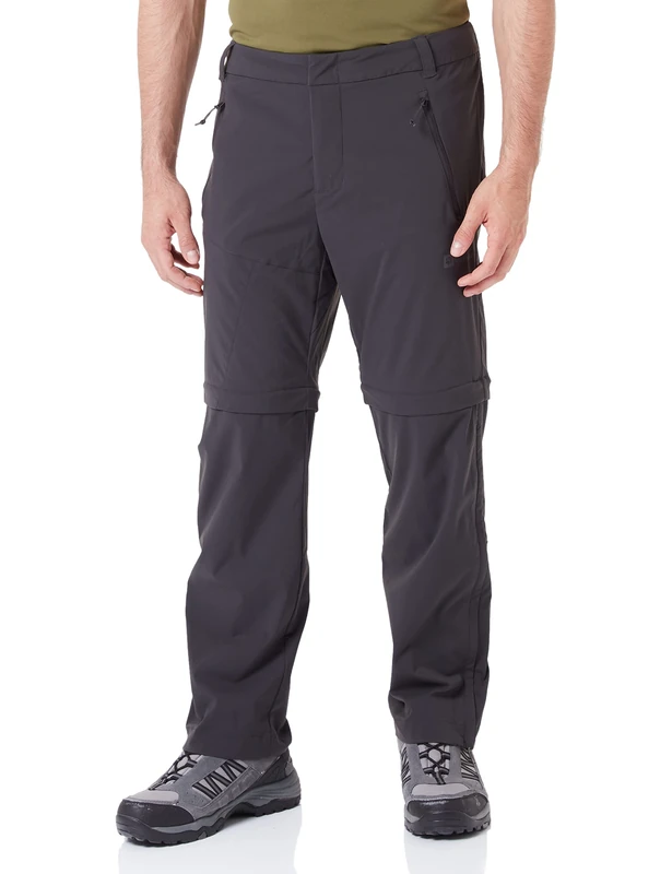 Jack Wolfskin Glastal Zip Away Pants M Hiking trousers Phantom 46 (EU)