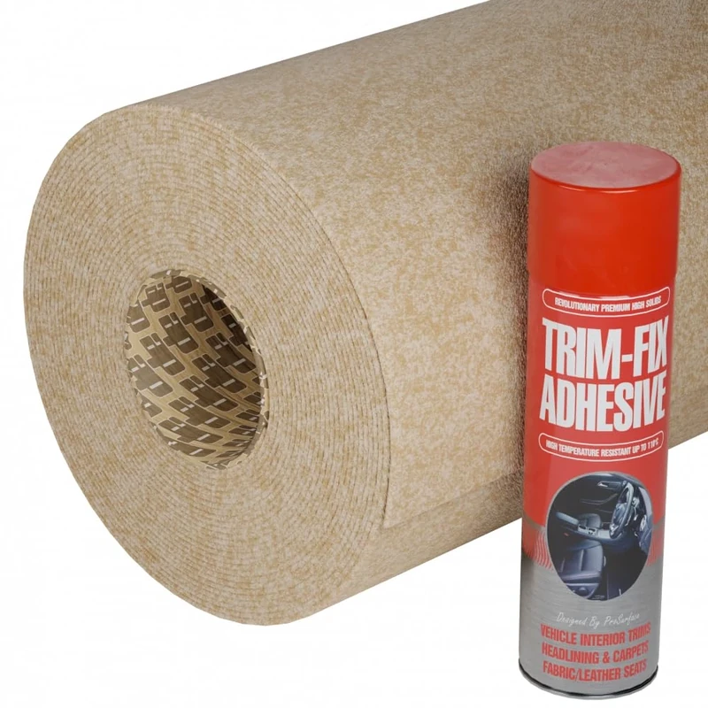 Beige Van Lining Carpet 4-Way Stretch 3 Metre Long with Glue