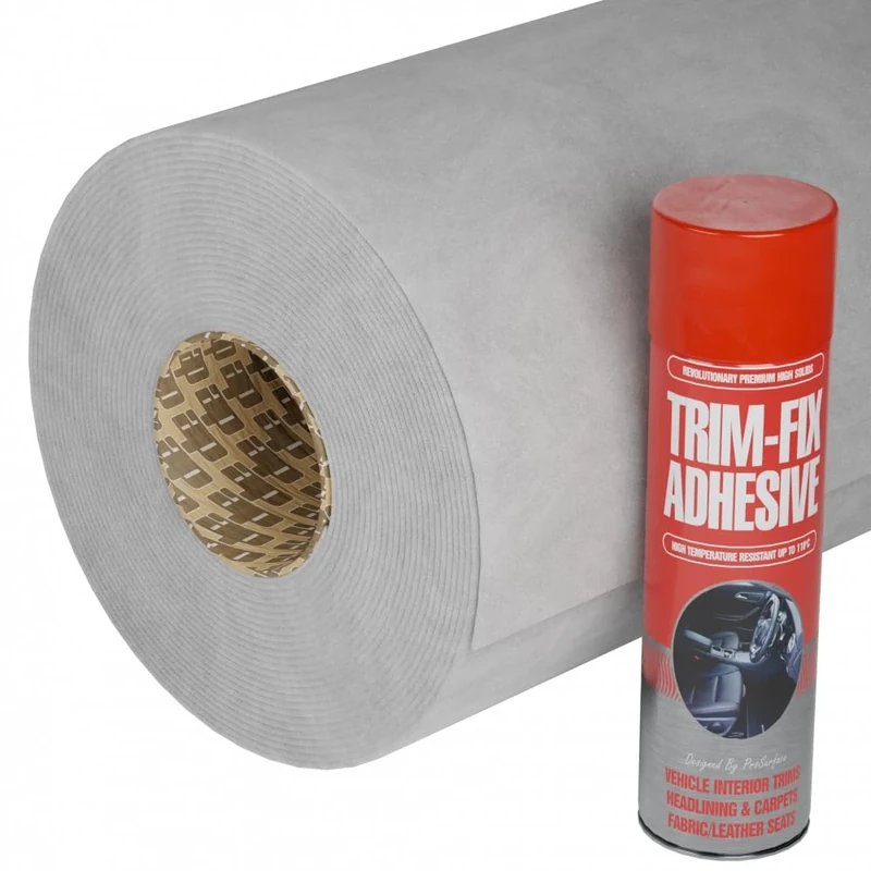 Silver Van Lining Carpet 4-Way Stretch 3 Metre Long with Glue