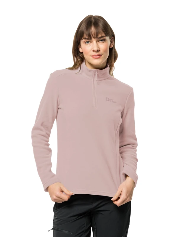 Jack Wolfskin Women's Taunus HZ W Jumper, Rose Smoke, L, Rose Smoke, L