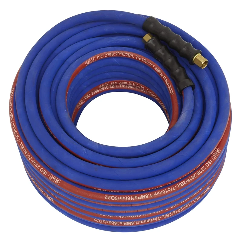 Air Hose 30m x 10mm with 1/4''BSP Unions Extra-Heavy-Duty