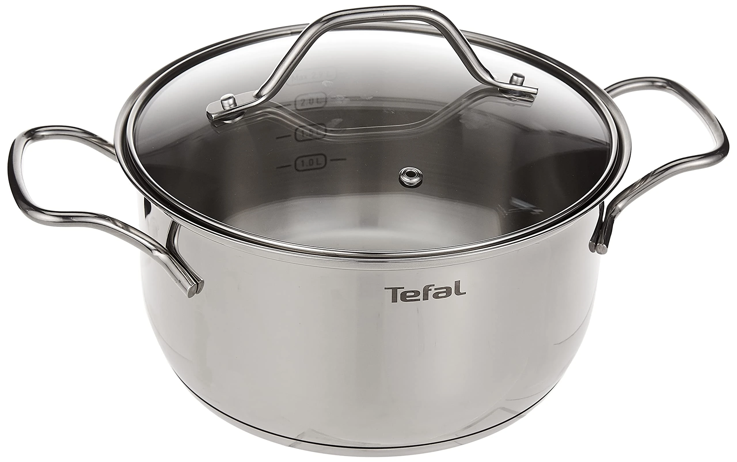 TEFAL Intuition B8644474 20 cm Casserole Dish 20 cm Premium Stainless Steel 18/10 2.9 L Induction