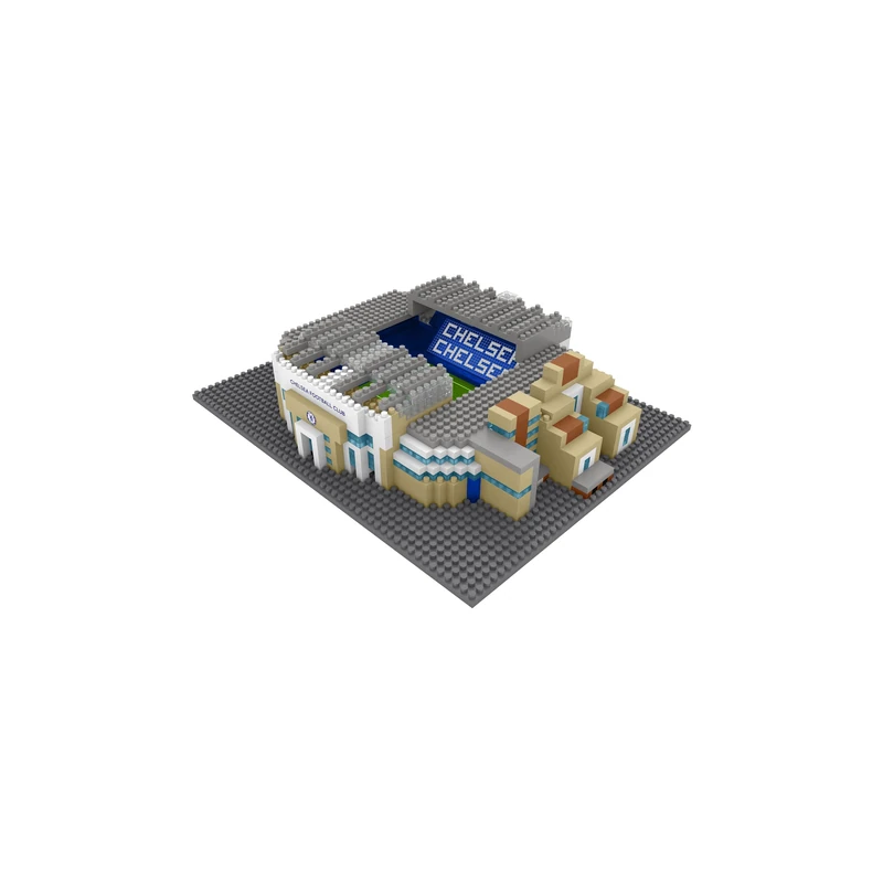 FOCO Officially Licensed Chelsea FC Stamford Bridge 3D Bricks Mini BRXLZ Football Stadium Construction Set - Premier League Model - 1,044 Pieces - Ages 12+ - Sports Merchandise - Image 1