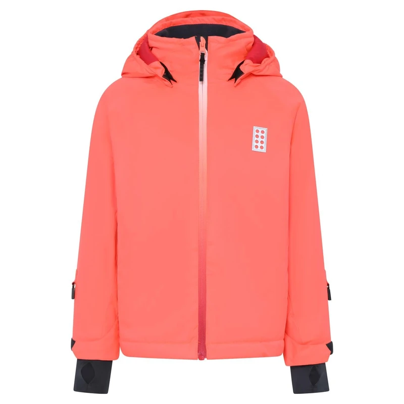 LEGO Unisex Kinder LWJESSE 712-JACKET Jacket, Neon Red, 116
