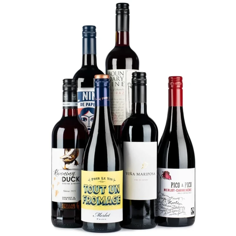 Lifestyle Red Wine Case of 6 x 750ml - Award Winning, Naturally Made, Lower Calorie, Sugar Free Wine - Red Wine