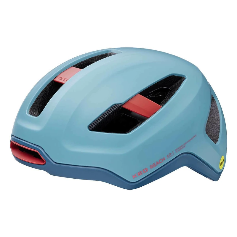 KED Youth Adult Reach AR-1 Bicycle Helmet, Ocean Crimson Red Matt, L (58-62 cm) - Image 1
