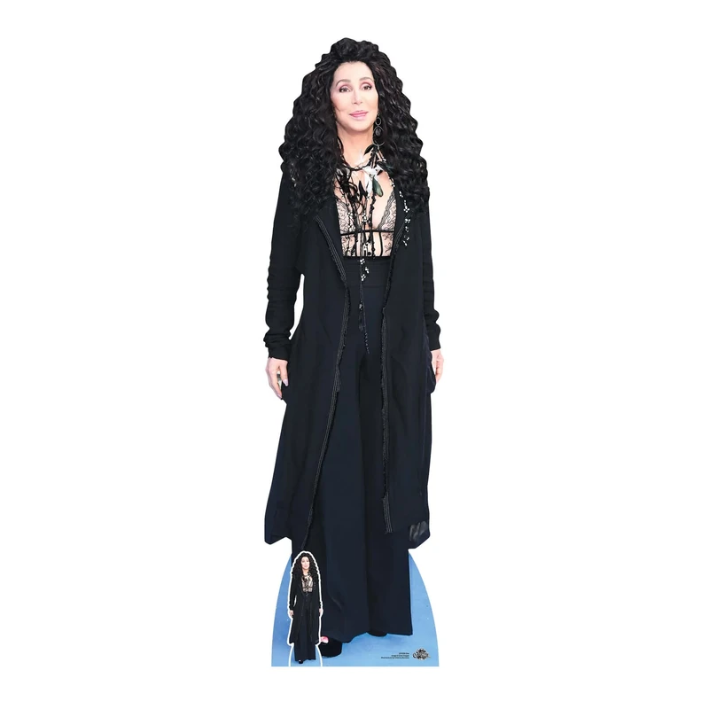 CS1038 Cher Lifesize Cardboard Cutout With Mini Pop Star Actress