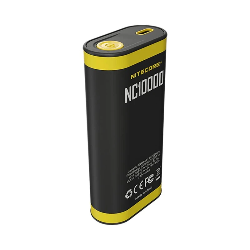 Nitecore NC10000 10000mAh Lightweight Charger with Built-in Flashlight - 50 Lumens