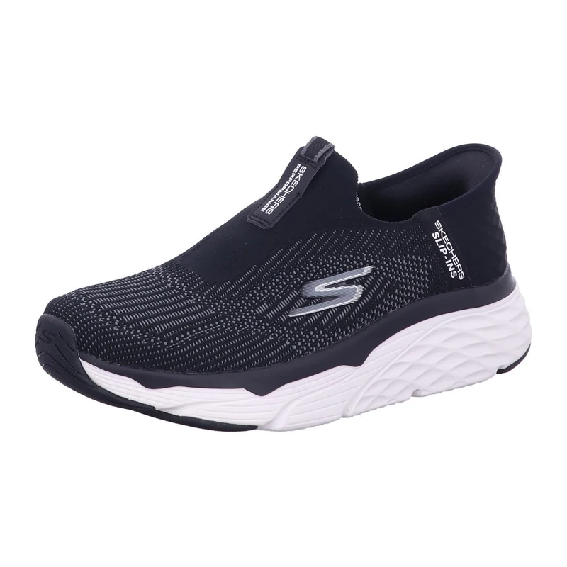 Skechers Men's Performance Slip-Ins: Max Cushioning-Advantageous Shoes, Black/White, 11.5 UK