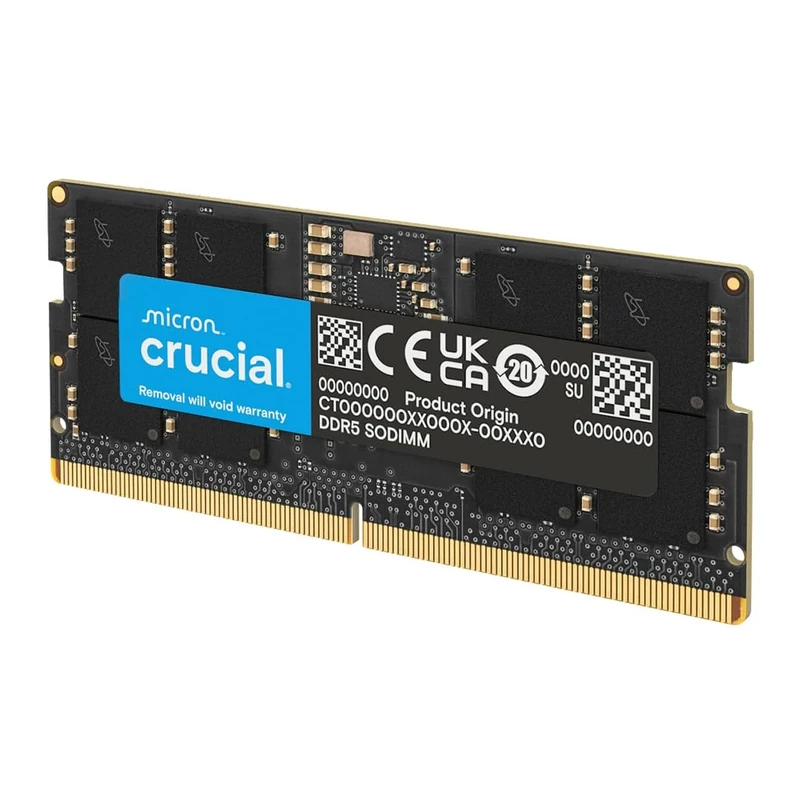 Crucial DDR5 RAM 32GB 5600MHz SODIMM, Laptop Computer Memory, Mini PC (or 5200MHz, 4800MHz) CL46 - CT32G56C46S5