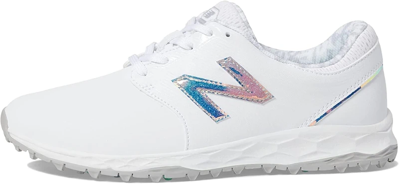 New Balance Womens Fresh Foam Breathe Golf Shoe, White, 9.5