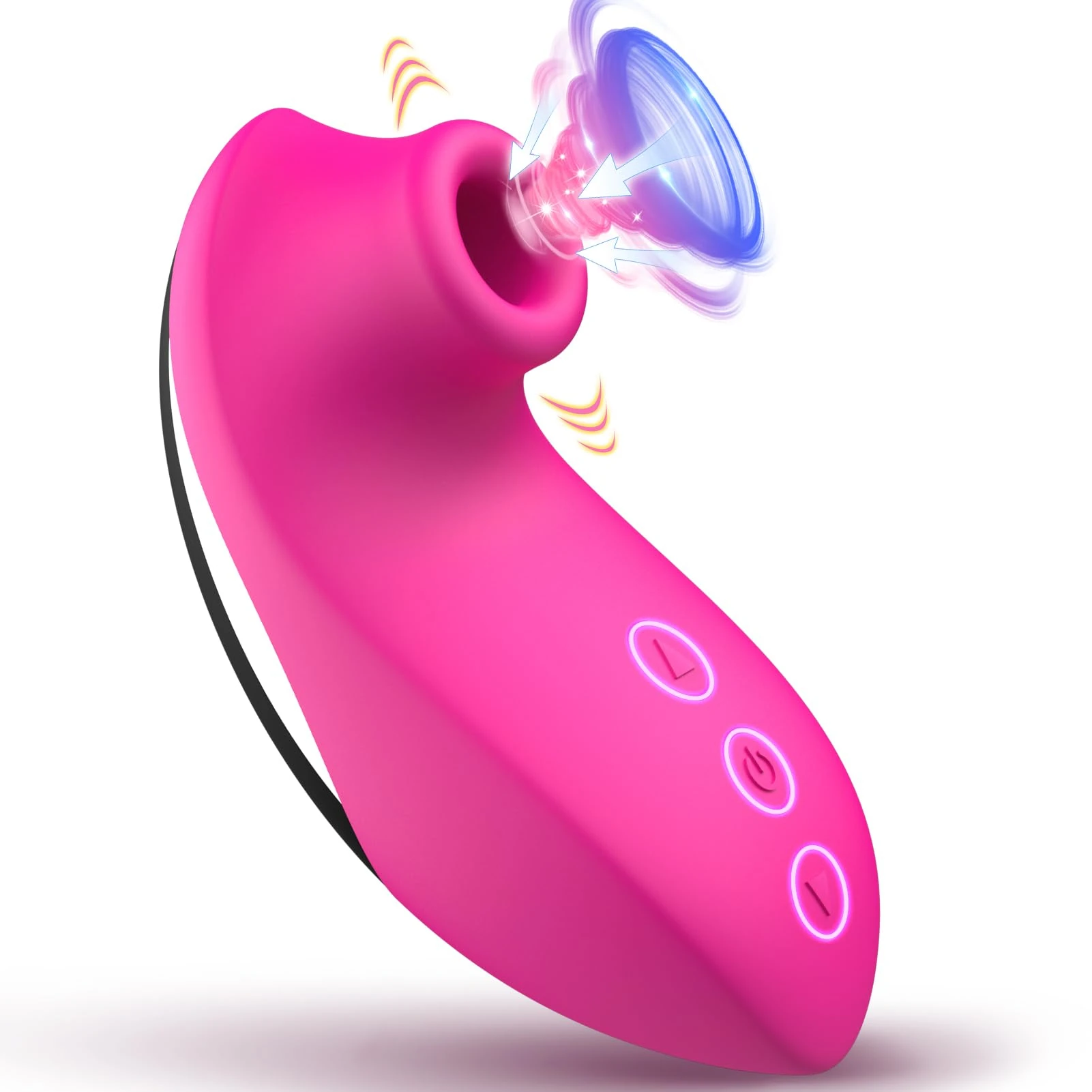 EAWESION Clitoral Sucking Sex Toys for Women with 10 Powerful Vibrating Vibratorters Clitoris Nipple Clit Sucker Tongue Licker Anus Anal Massager G Spot Vibrator Vagina Stimulator Adult Sex Toy, Rose