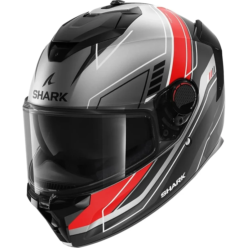 Shark, Integral Motorcycle Helmet Spartan GT PRO TORYAN Grey/Red ARK, XL