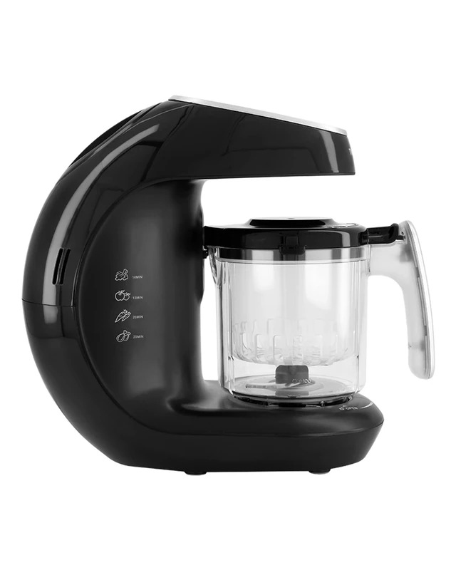 Twistshake 6 in 1 V2 Baby Food Processor, Steam, Blender, Automatic Cleaning, Sterilizer Bottles, Heats, Thaws, Baby Food Diversification, Multifunction Food Processor, Black